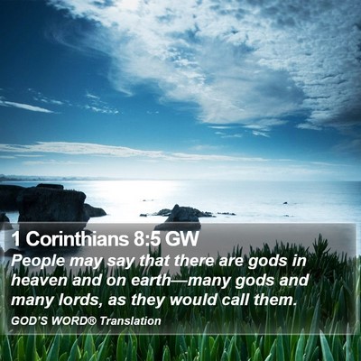 1 Corinthians 8:5 GW Bible Verse Image