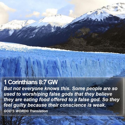 1 Corinthians 8:7 GW Bible Verse Image