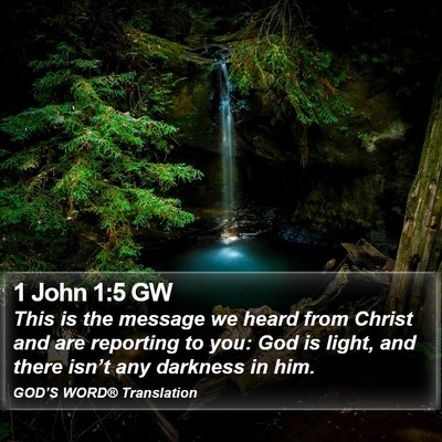1 John 1:5 GW Bible Verse Image