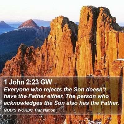 1 John 2:23 GW Bible Verse Image