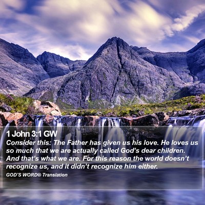 1 John 3:1 GW Bible Verse Image