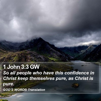 1 John 3:3 GW Bible Verse Image