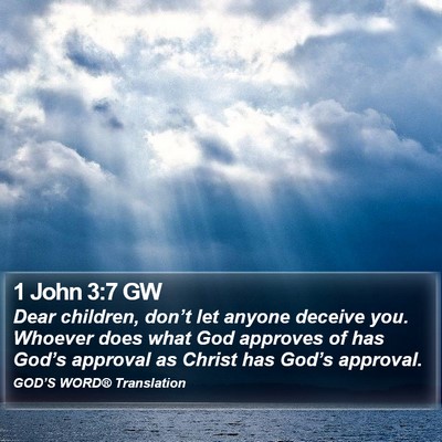 1 John 3:7 GW Bible Verse Image