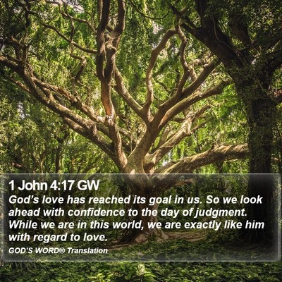 1 John 4:17 GW Bible Verse Image