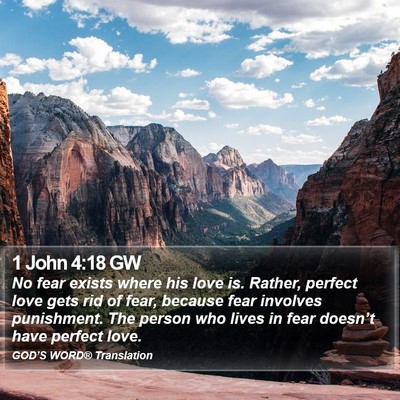 1 John 4:18 GW Bible Verse Image