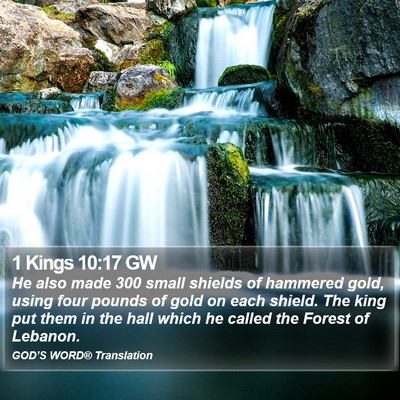 1 Kings 10:17 GW Bible Verse Image