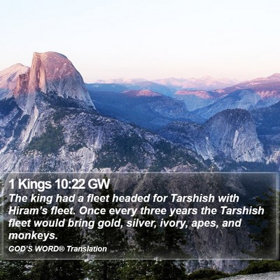 1 Kings 10:22 GW Bible Verse Image