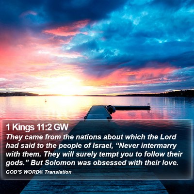 1 Kings 11:2 GW Bible Verse Image