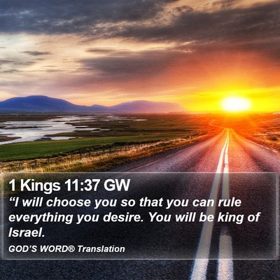 1 Kings 11:37 GW Bible Verse Image