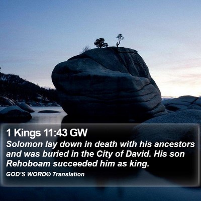 1 Kings 11:43 GW Bible Verse Image
