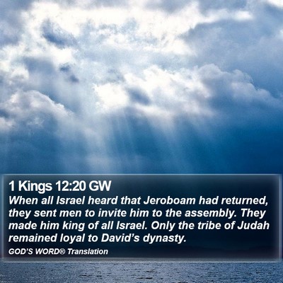 1 Kings 12:20 GW Bible Verse Image