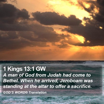 1 Kings 13:1 GW Bible Verse Image