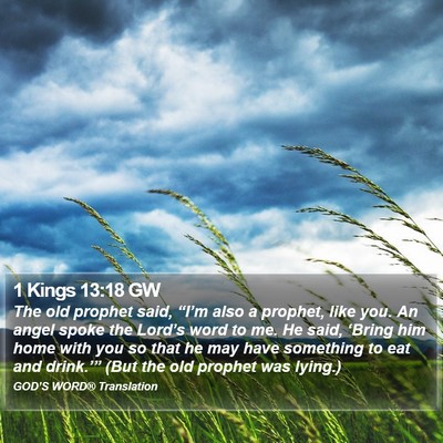 1 Kings 13:18 GW Bible Verse Image