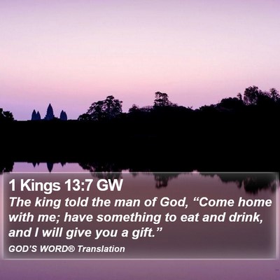 1 Kings 13:7 GW Bible Verse Image