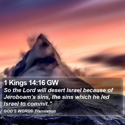 1 Kings 14:16 GW Bible Verse Image