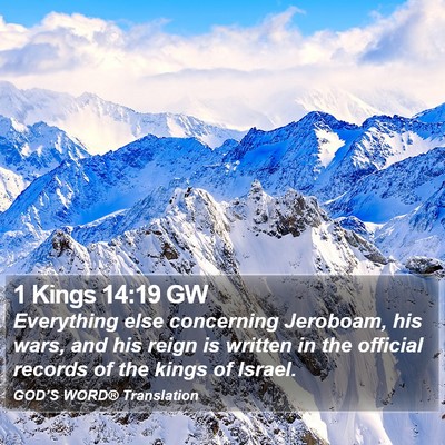 1 Kings 14:19 GW Bible Verse Image