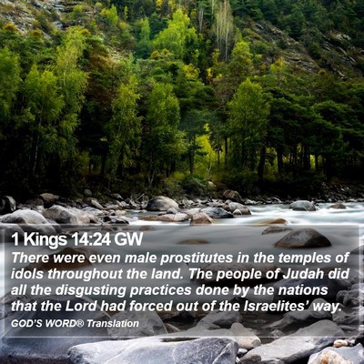 1 Kings 14:24 GW Bible Verse Image