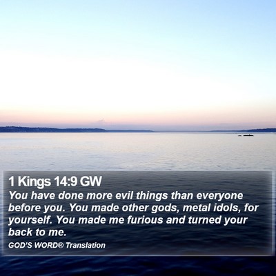 1 Kings 14:9 GW Bible Verse Image
