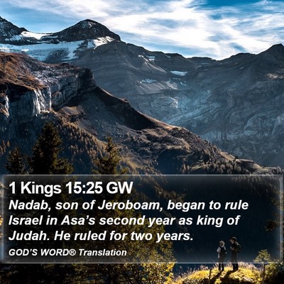 1 Kings 15:25 GW Bible Verse Image