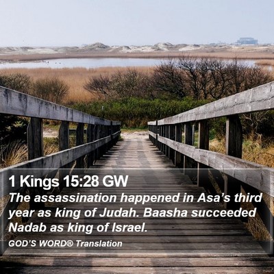 1 Kings 15:28 GW Bible Verse Image