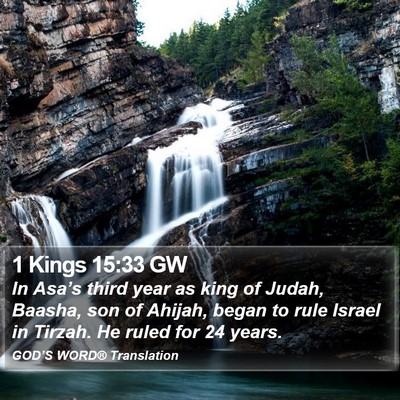 1 Kings 15:33 GW Bible Verse Image