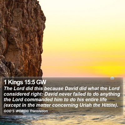 1 Kings 15:5 GW Bible Verse Image