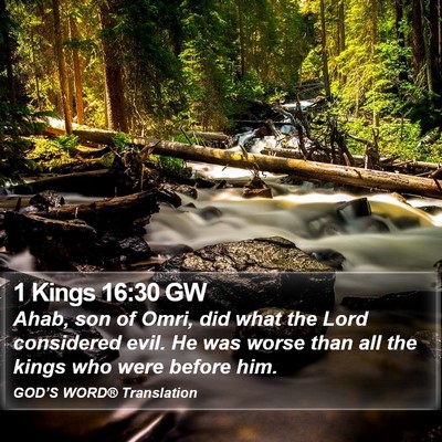 1 Kings 16:30 GW Bible Verse Image