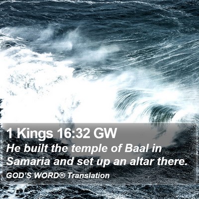 1 Kings 16:32 GW Bible Verse Image