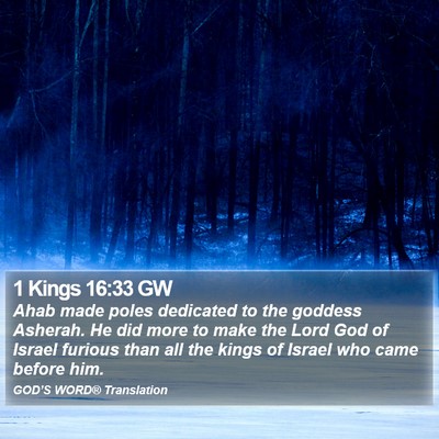 1 Kings 16:33 GW Bible Verse Image