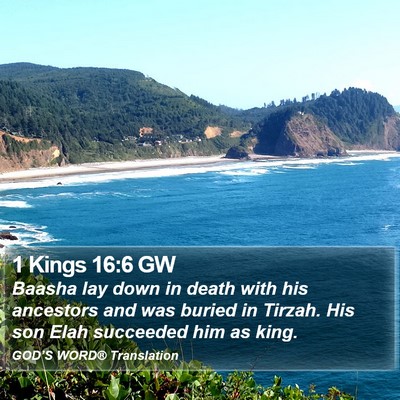1 Kings 16:6 GW Bible Verse Image