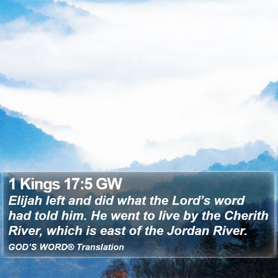 1 Kings 17:5 GW Bible Verse Image