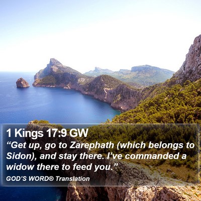 1 Kings 17:9 GW Bible Verse Image