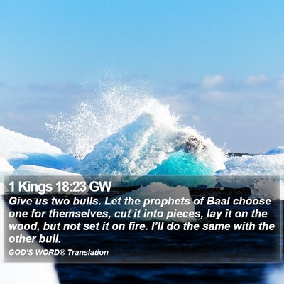 1 Kings 18:23 GW Bible Verse Image