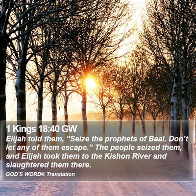 1 Kings 18:40 GW Bible Verse Image