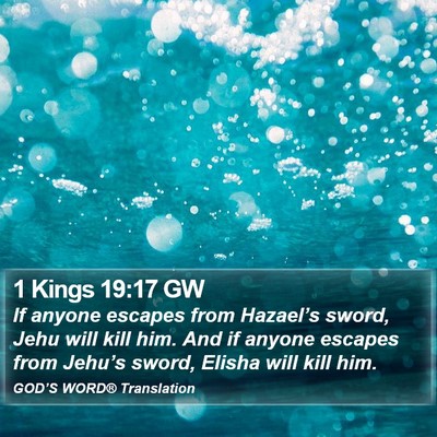 1 Kings 19:17 GW Bible Verse Image