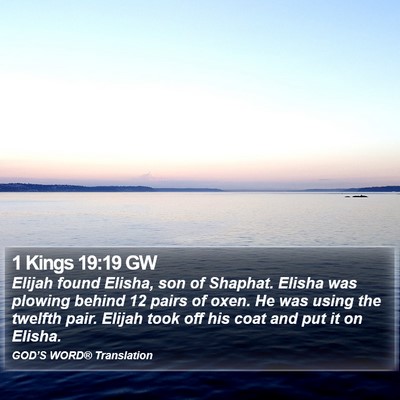 1 Kings 19:19 GW Bible Verse Image