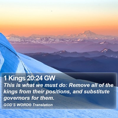 1 Kings 20:24 GW Bible Verse Image