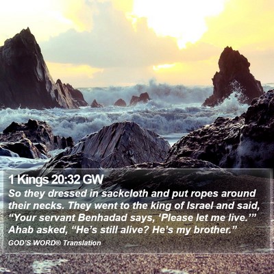 1 Kings 20:32 GW Bible Verse Image