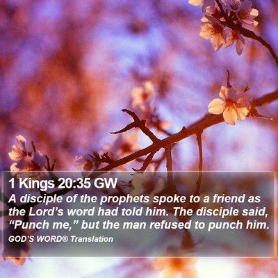 1 Kings 20:35 GW Bible Verse Image