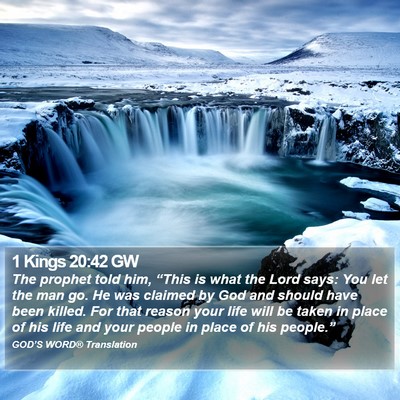 1 Kings 20:42 GW Bible Verse Image