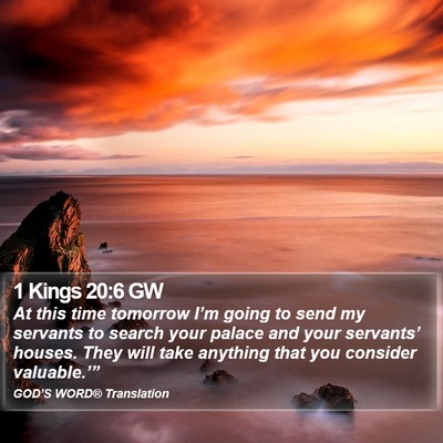 1 Kings 20:6 GW Bible Verse Image