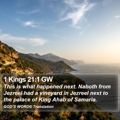 1 Kings 21:1 GW Bible Verse Image