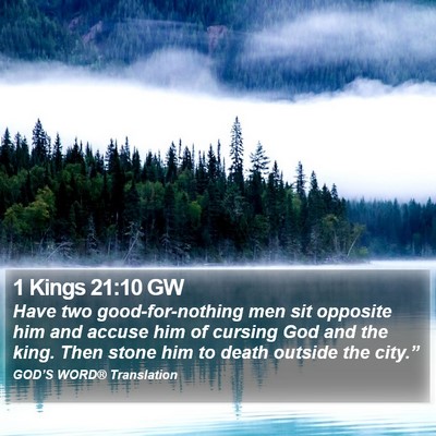 1 Kings 21:10 GW Bible Verse Image