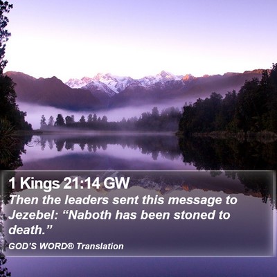 1 Kings 21:14 GW Bible Verse Image