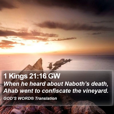1 Kings 21:16 GW Bible Verse Image