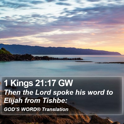 1 Kings 21:17 GW Bible Verse Image