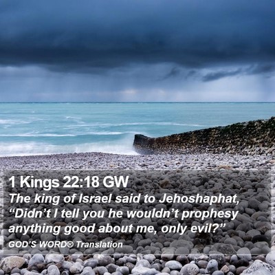 1 Kings 22:18 GW Bible Verse Image