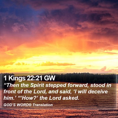 1 Kings 22:21 GW Bible Verse Image