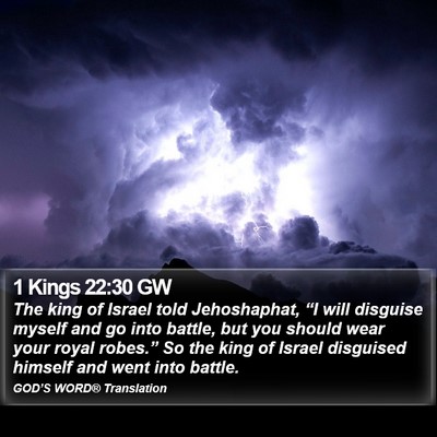 1 Kings 22:30 GW Bible Verse Image
