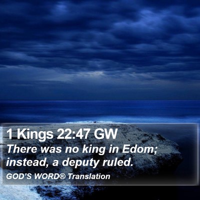1 Kings 22:47 GW Bible Verse Image